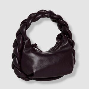 $525 Hereu Espiga Mini Plaited Bag in Brown/Purple - Like New